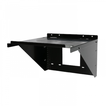 Quam Equipment Shelf, Steel, 11In W X 12.9In D, Black Powder Coat AS11X12